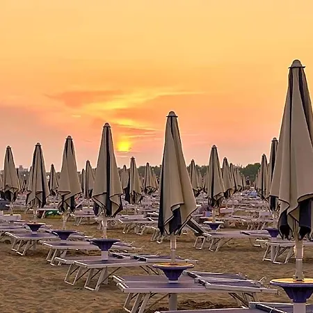 With A Wooden Design 600m From The Hotel Bibione